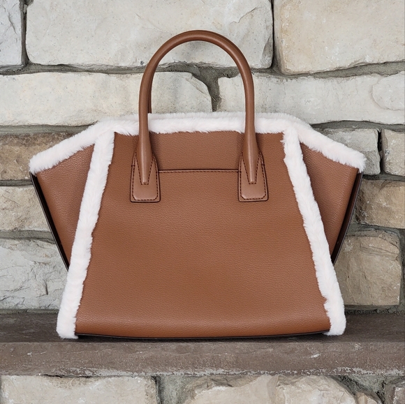 Michael Kors Avril LG Satchel Brown - Picture 3 of 11